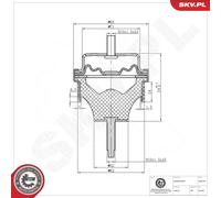 Soporte de Motor Lageramiento para Citroën Berlingo 2.0 HDi 90 1.9 D