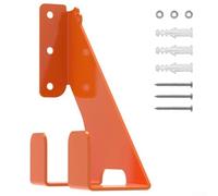 Soporte de motosierra resistente, soporte de pared para motosierra con gancho doble, soporte de almacenamiento para motosierra de garaje, con accesorios de tornillo (1 unidad)