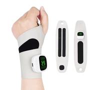 Soporte De Muñeca Con Pulso Relajante - Envoltura De 360°, Carga USB, 30 Velocidades De Fuerza, 8 Modos - Longitud Ajustable Para Uso Diario Y Ejercicio, Universal Para Mano Izquierda/derecha ,White