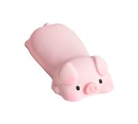 Soporte de muñeca encantador, alfombrilla de ratón suave al tacto con diseño de cerdito rosa, reposabrazos indeformable para aliviar el dolor en