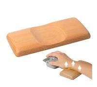 Soporte de muñeca ergonómico de madera para ratón, reposamuñecas para mouse, almohadilla reposamuñecas para teclado, ranura central que se adapta a la curva de tu muñeca para garantizar la máxima