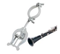 Soporte de música de lira para clarinete, soporte de metal para clarinete para banda, instrumentos musicales y estudiantes, herramienta portátil para aula, ceremonia