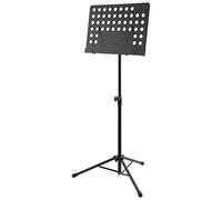 Soporte de música orquestal World Rhythm - Soporte para partituras de altura ajustable con retenedores de página y base de trípode