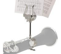 Soporte de música para clarinete, partituras, lira de marcha de trompeta | Lira de instrumentos de resorte fuerte, soporte portátil para libros de música para actuaciones, accesorio duradero y ligero
