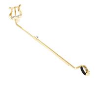 Soporte de música portátil ajustable para flauta, soporte de hoja pequeña, clip de puntuación de metal, adecuado para interpretaciones de instrumentos de viento de madera