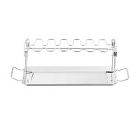 Soporte De Muslos De Pollo Para Parrilla Accesorios Portátiles de Acero | rejillas para jamoncitos de pollo horno barbacoa En Interior, Exterior, Pícnic, Camping, Jardín Y