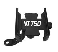 Soporte De Navegación Motocicleta para VT 750 AERO/SPIRIT/CDCD2ACE/S/RS/PHANTOM/SHADOW/CACE Teléfono Móvil En El Manillar Titular De GPS Teléfono(Negro 1,M)