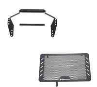 Soporte De Navegación para Motocicleta para Suzuki DL 1000 V-Strom Vstrom 2017 2018 2019, para Teléfono, Protector Rejilla del Radiador Soporte expansión Barra Transversal(Negro 4)