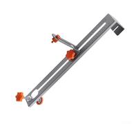 Soporte de nivel, 450 mm de longitud total, doble extremo, ajustable, soporte de pared de acero inoxidable para nivelación y ajuste de altura con escala grabada transparente para entusiastas del