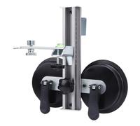 Soporte de nivel de línea de ventosa doble, aleación de aluminio, soporte de nivelación de 360 grados, 40 libras