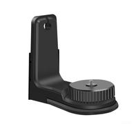 Soporte de nivel magnético en forma de L con rosca macho de 1/4 pulgadas para montaje seguro en techo de pared en superficies de acero de hierro, adaptador de plástico negro ajustable