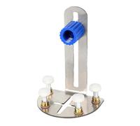 Soporte de nivel profesional ajustable para montaje en pared hecho de acero inoxidable, compatible con múltiples herramientas de nivelación a través de interfaces de 15 mm y 6 mm para un uso fiable