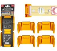 Soporte de nivel universal StealthMounts AMARILLO | Clips de almacenamiento de montaje de nivel de bloqueo Todas las marcas (paquete de 2)