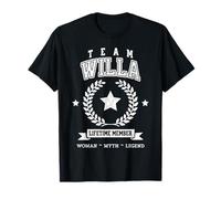 Soporte de Nombre Divertido para Miembros de Team Willa Lifetime Camiseta