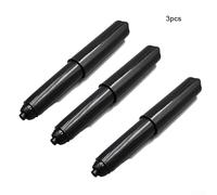 Soporte de núcleo de papel higiénico de 3 piezas con funcionalidad de longitud ajustable entre 106 mm y 160 mm para uso doméstico (negro, 3 piezas)