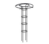 Soporte de obelisco de jardín para plantas trepadoras - Soporte de paraguas de metal, marco floral, enrejado de vid rosa, opciones de 90/120/150/180/210 cm (90 cm/3 pies)