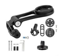 Soporte de ordenador para bicicleta Garmin para Bryton para Cateye, aleación de aluminio con soporte de luz y conectores (un kit)