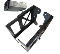 Soporte de ordenador para debajo de la mesa - Acero | Soporte ajustable para PC | Montaje oculto debajo del escritorio | Solución de gestión de cables para espacios pequeños en el trabajo, dormitorio