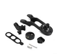 Soporte de ordenador para manillar de bicicleta H11 Y, soporte extensor de vástago de bicicleta ABS con soporte de luz para ciclismo de carretera, incluye pernos y banda de goma, color negro