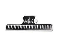 Soporte de página de música con patrón de piano, clips fijos para partituras de piano para guitarra, violín, artistas