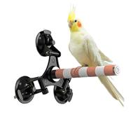 Soporte de pájaros para ventana, soporte de percha de pájaro con succión,Stick de soporte de perca de loro móvil | Suministros de descanso seguros e inofensivos para loros medios, por