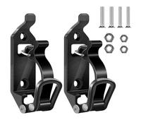 Soporte De Pala Para Baca: 2 Piezas Soporte De Pala Con Tornillos, Abrazaderas Portaequipajes Goma Metálica, Soporte De Pala Para Portaequipajes De Techo Para Portaequipajes Camiones Barcos (Negro)