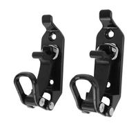 Soporte de Pala para Portaequipajes de Techo, 2 Abrazaderas de Goma de Metal con 4 Tornillos y 4 Tuercas, Soportes de Montaje en Pared, Kit de Montaje de Soporte de Hacha de