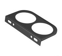 Soporte de panel de calibre de 2 agujeros para 5 instrumentos de 2 mm diseñado para un ajuste seguro en el salpicadero del vehículo