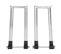 Soporte de panel solar ajustable, soporte plegable portátil de 360 grados para camping, senderismo, soporte estable de acero inoxidable para colección de energía al aire libre, negro plateado (plata)