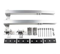 Soporte de panel solar de aluminio, inclinación 0-60° | Ajustable de 36 a 68 cm, aluminio ligero, ideal para techo y pared, fácil montaje, acabado plateado