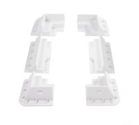 Soporte de panel solar en ángulo recto para instalación en techo en aplicaciones móviles y marinas que proporciona apoyo y protección de borde de panel (juego de 6 piezas)