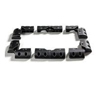 Soporte de panel solar para caravana, yate, módulo solar flexible y de | Instalación rápida. Compatible con módulos flexibles y de cristal de menos de 200 W. Adecuado para camping, autocaravana