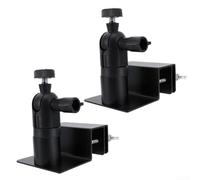 Soporte de panel solar resistente a la intemperie para instalación de canalones que ofrece un apoyo fiable y estabilidad para una captura eficaz de energía solar (2 negros)