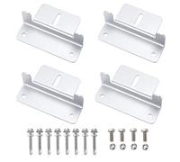 Soporte de Panel Solar Soporte Placa Solar Soportes Z de Placas Solares de Aleación de Aluminio con Tuercas y Pernos para Caravana Barco Techo 4 Piezas