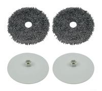 Soporte de paño de fregona y accesorios de bandeja compatibles con W2 Edge Robot Aspirador Juego de piezas de repuesto incluye paños de fregona de plástico y microfibra Sec(C)