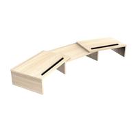 Soporte De Pantalla La Computadora 3 Soportes Para La Computadora Con Impresora Madera Longitud Y Ángulos Ajustables