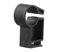 Soporte de pantalla LCD para bicicleta estática para tubo de manillar de 22-25 mm, soporte de pantalla de plástico con base de soporte de 56 x 18 mm, negro
