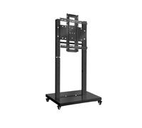 Soporte de Pantalla Vertical for TV, Interruptor de rotación de Pantalla Horizontal y Vertical, Colgador de Carrito móvil, Soporte de Suelo for Pantalla táctil(Black)