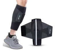 Soporte de Pantorrilla Hombres y Mujeres,Mangas de Compresión para Pantorrillas Ajustable,Espinilla Férula,Diamante Banda Elástica Presurizar,Mejora la Circulación Sanguínea,para Correr,Ciclismo-S/M