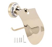 Soporte de Papel higiénico, Colgador de Rollo de Papel higiénico de Acero Inoxidable Exquisito Vintage Dorado para baño y Cocina