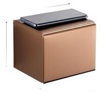 Soporte de papel higiénico de acero inoxidable, impermeable, sin taladro, moderno estante cuadrado, organizador de baño para rollos y plegado, resistente a la corrosión, multifuncional (I)