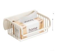 Soporte de papel higiénico de aluminio con succión al vacío para montaje en pared de baño, no requiere herramientas, factor de forma compacto que se adapta a encimeras estrechas o áreas de pared (E)