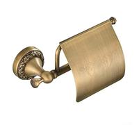 Soporte de papel higiénico de latón con soporte de pared retro, diseñado para sostener rollos estándar, resistente a la corrosión para uso a largo plazo en el baño