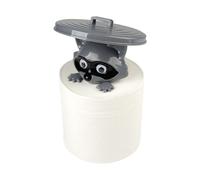 Soporte de papel higiénico de mapache - Decoración caprichosa de baño, soporte para rollos estándar - Organizador antideslizante, decoración del hogar sin instalación para encimera de mesa, tocador y