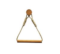 Soporte de papel higiénico montado en la pared, accesorios de baño, soporte de papel de liar de madera para toallero de inodoro (color cáñamo redondo)