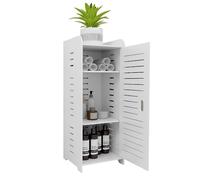 Soporte de papel higiénico para armario, pequeño mueble de almacenamiento para inodoro, mueble de baño a pie, diseño moderno, columna, armario, armario, 30 x 30 x 80 cm, color blanco