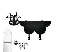 Soporte de papel higiénico para baño, soporte de pared para pañuelos de baño, estante independiente, bonito organizador de pañuelos con temática de pantorrilla para espacios pequeños, hotel, hogar