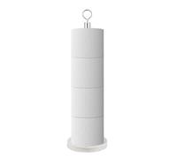 Soporte de Papel higiénico para baño, Soporte para Rollo de Papel higiénico con Base Resistente, Organizador de Almacenamiento de Papel higiénico de Acero Inoxidable, Accesorios de baño de mármol