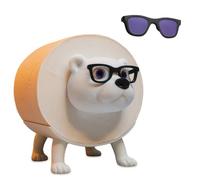 Soporte de Papel Higiénico Pequeño Oso, Portarrollos de Papel Higiénico, Divertido Soporte para Papel Higiénico, con Dos Gafas de Sol, Adecuado para Todos Los Tamaños de Rollo