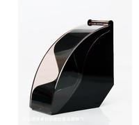 Soporte de papel para filtro de café con cubierta a prueba de polvo, contenedor de almacenamiento de filtro de café, caja de papel (Black for cone filter paper)